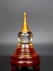 Sealed Crystal Glass Bottle for Nectar - Five-Element Pagoda Table Ornament