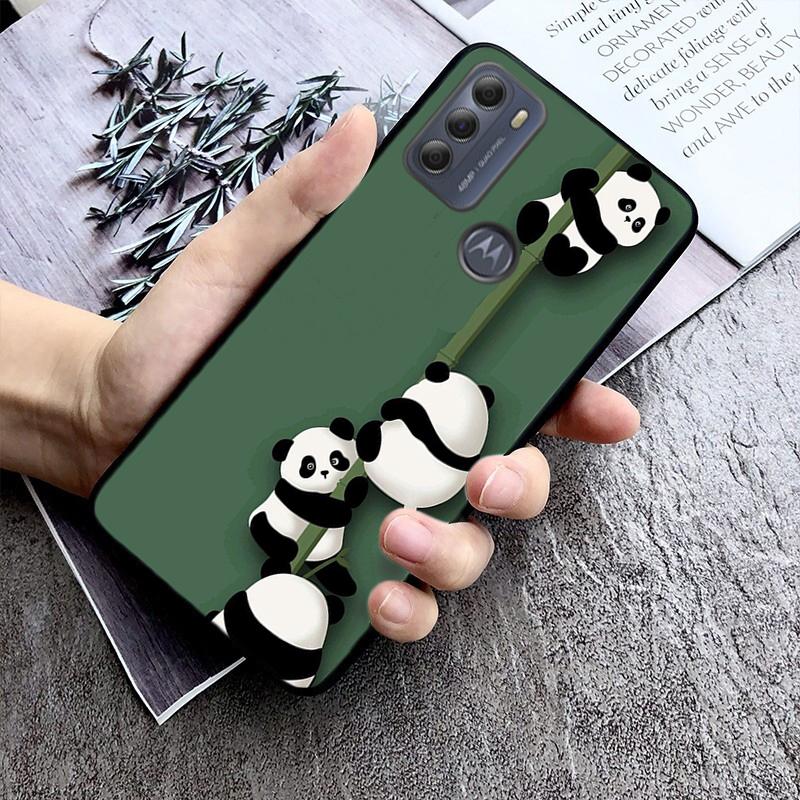 Phone Case For Moto G86 G85 G75 G15 G05 G56 G72 G53 G54 G84 G60 G31 G32 G24 G 5G G Play Cute Cartoon Panda