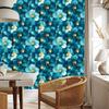 Ink Wallpaper Turquoise, Celadon and Navy Blue for Living Room and Bedroom 50x1000