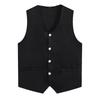 Womens Mens Button Vest Uniform Adult Waiter Bartender Work Uniform Unisex Volunteer Activity Vest Waistcoat