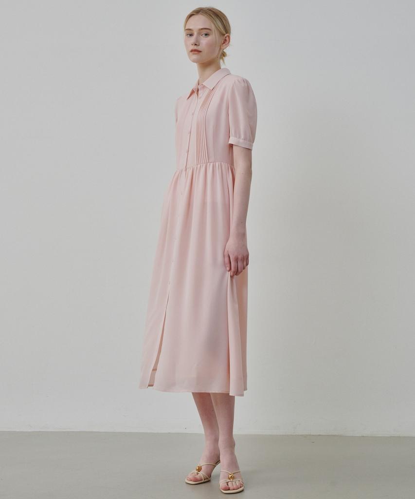 Ollibeudeollibeu Chiffon Pleated Dress Oh6Mo4860
