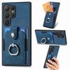 Luxury Leather Car Magnetic Wallet Case for Samsung Galaxy S25 S24 S23 S22 S21 Ultra + Plus FE Funda Ring Stand Cards Slot Cover