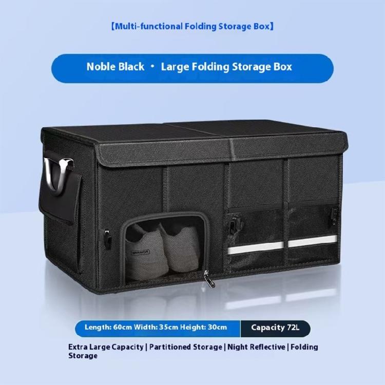 Space Saving Automotive Trunk Organizers Foldable Waterproof Container Multiple Sections for Car Interior Organize Use