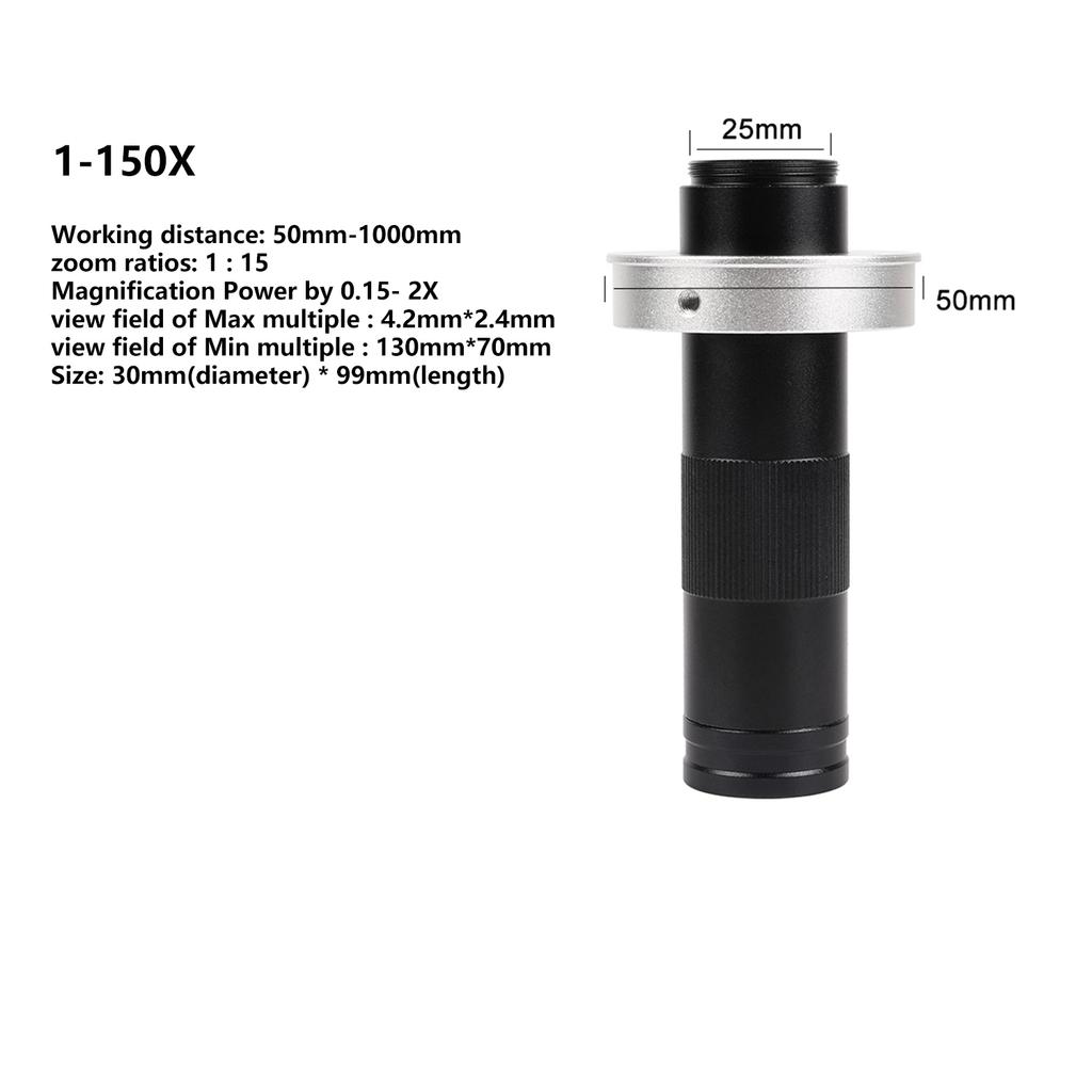 Barlow Lens 0.3X 0.5X 0.75X 2X 42mm Install Thread Professional Monocular Microscope Auxiliary Objective For 10A 120x 180x 300x