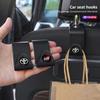2Pcs Car Seat Back Hooks Storage Hanger Holder Organizer Keyring For CHR Mirai Supra Prado Alphard Prius Camry Yaris RAV4