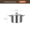 ZISIZ 316 Stainless Steel Straight-Edge Multi-Purpose Pot