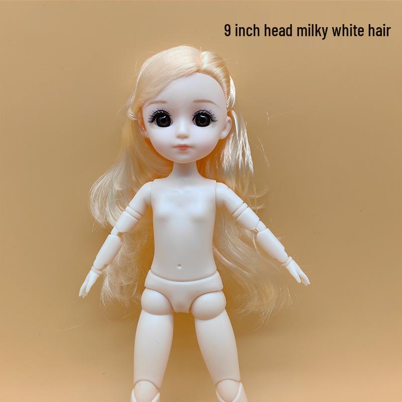 

9-дюймовая кукла-принцесса BJD: 22 см Кукла для переодевания с активными руками, индивидуальным макияжем и 20 шарнирами Body Only