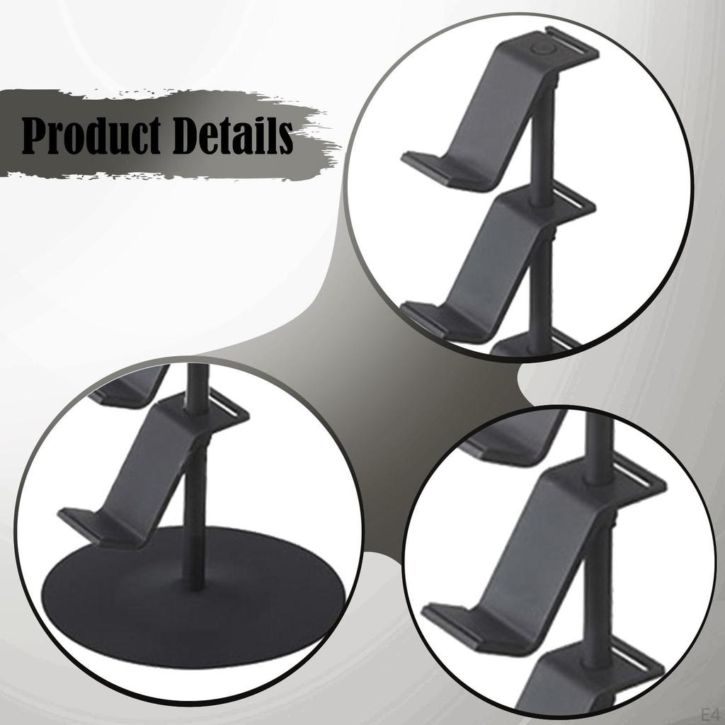 4-stöckiger Gamecontroller-Ständer Desktop Stabile Basis Aufbewahrungsregal Headset-Halter Display