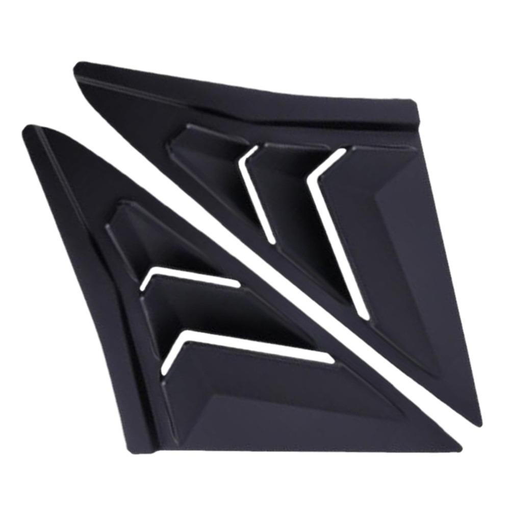 Carbon Fiber Rear Triangular Window Vent Stickers for 2020-2021 Honda Civic Louvers