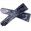 Long Leather Gloves for Women With Colorful Sheepskin Velvet Lining Fashionable Autumn and Winter Warm and Sunscreen Gloves
