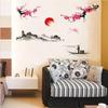 1pc Chinese Style Sakura Japanese Pink Cherry Blossom Tree Decoration Mural Decals Wall Sticker Poster Wallpaper Decor.