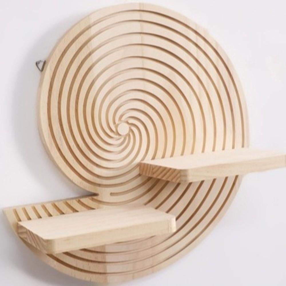 Irregularly Shaped Wall-Mounted Planter Shelf Natural Storage Rack Plant Decorative