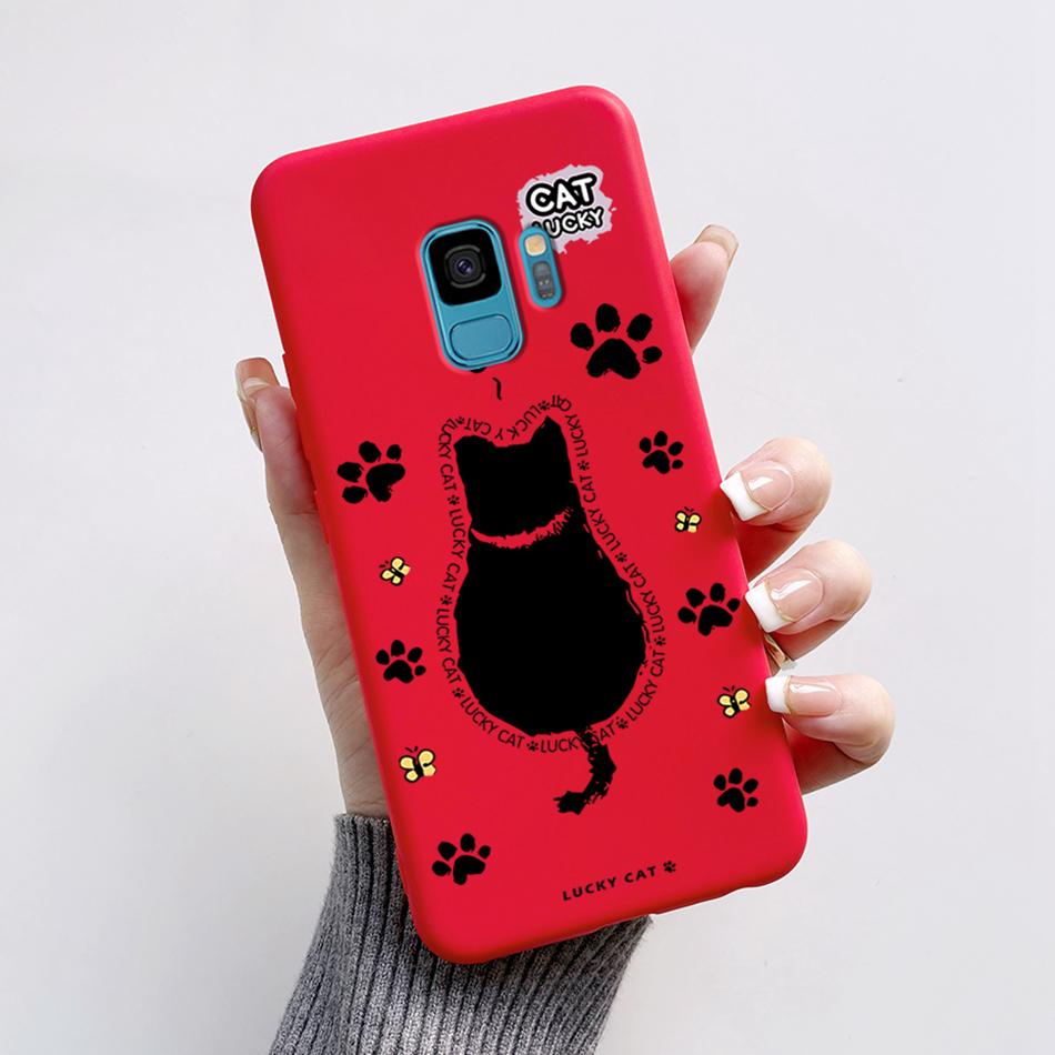 Case For Samsung Galaxy S9 S 9 Plus Phone Cover Cute Cat Cartoon Bear Frog Soft TPU Coque For Samsung S9 Bumper S9+ S9PLUS Funda