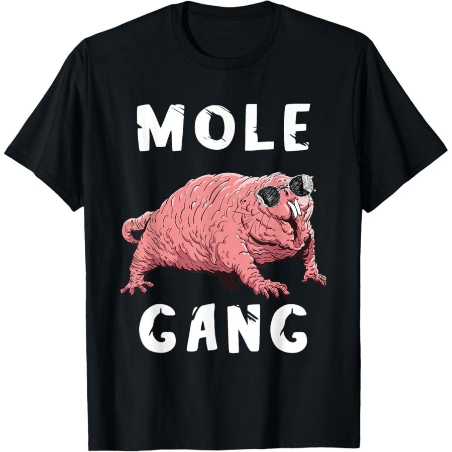 Naked Mole Rat Mole Gang Funny Naked Mole Rat Lovers T-Shirt XXXXXL чёрный