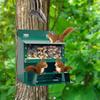 Spazioso Visibile Cibo per Piccoli Animali Proprietario Realizzato in Acciaio Robusto Per Posizionamento su Terrazza e Prato