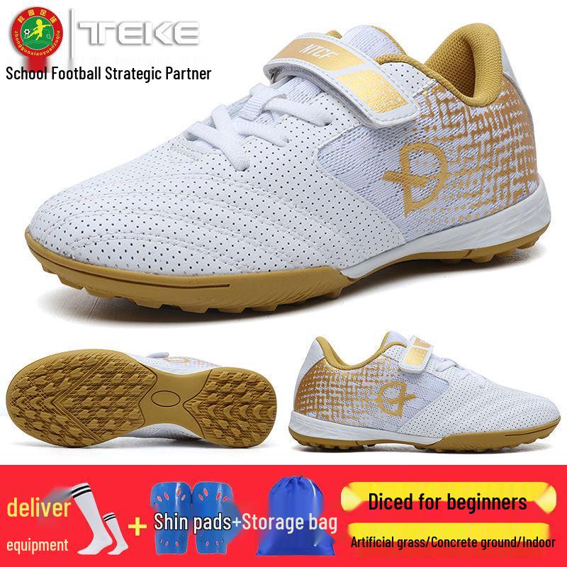 

Дышащие футбольные бутсы для мальчиков и девочек - сетчатый низкий верх, идеально подходят для учеников начальной и средней школы, играющих на газоне. 34