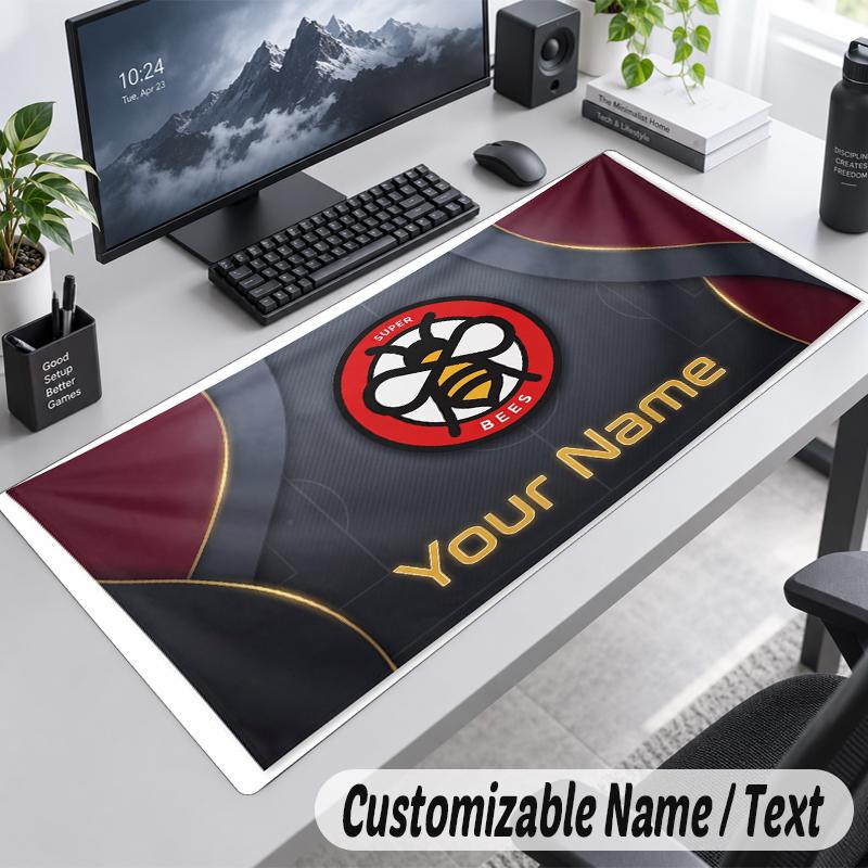 Custom Name Text Mouse Pad Brentford Football Personalized Desk Pad For Work And Gaming