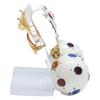CHANEL [Excellent Condition] 98P CC Logos Soccer Ball Motif Multi-Stone Earring Gold / WhiteUsed