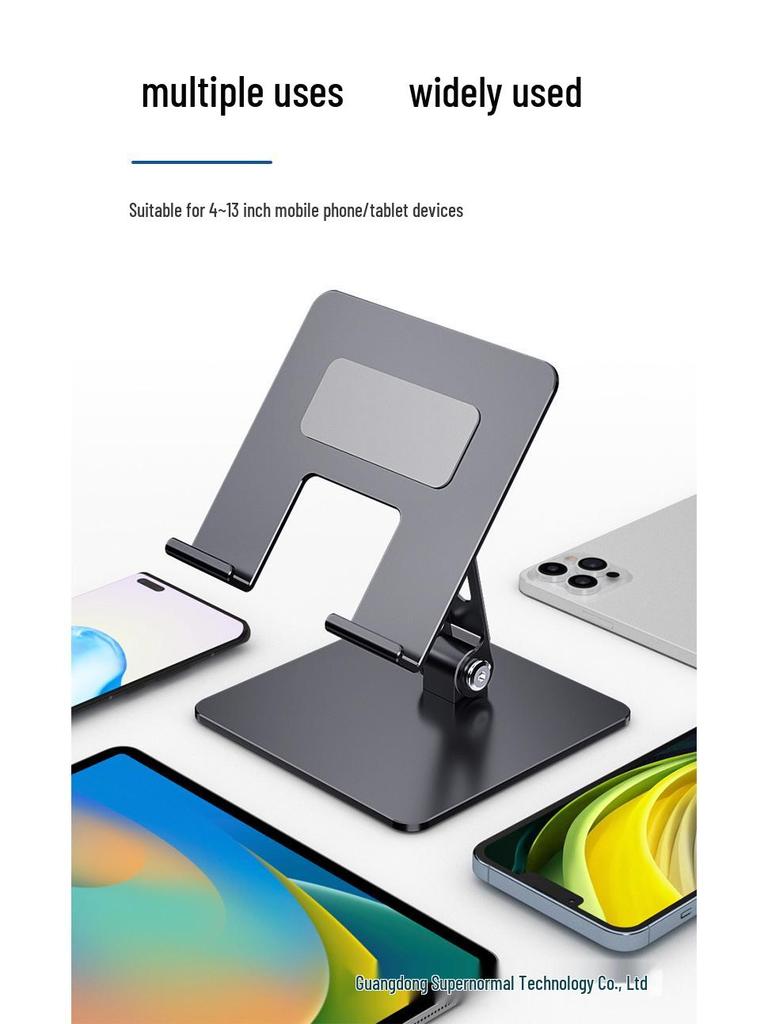 Multifunctional Cooling Stand for Tablets and Phones - All Metal Carbon Steel