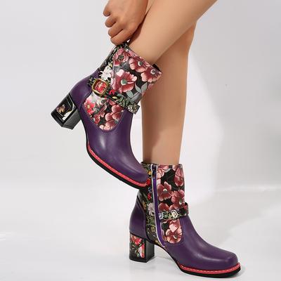 Ethnic Style Has Large Size 22 New Beige Black Adult Martin Boots Ordered Microfiber Totem Medium Tube