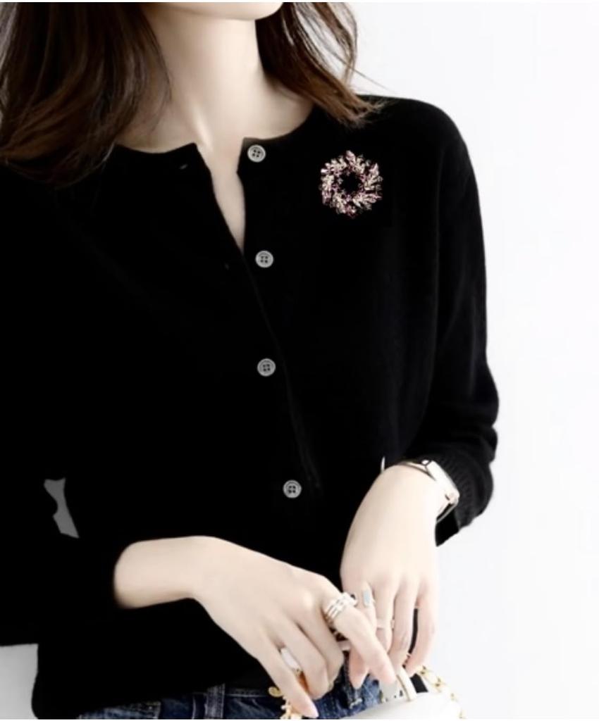 Zircon Flower Brooch Sparkling Luxury Flower Corsage for Interview Gift for Women for Ancient Comes with a Gift Case Weddings, Parties, Etc.