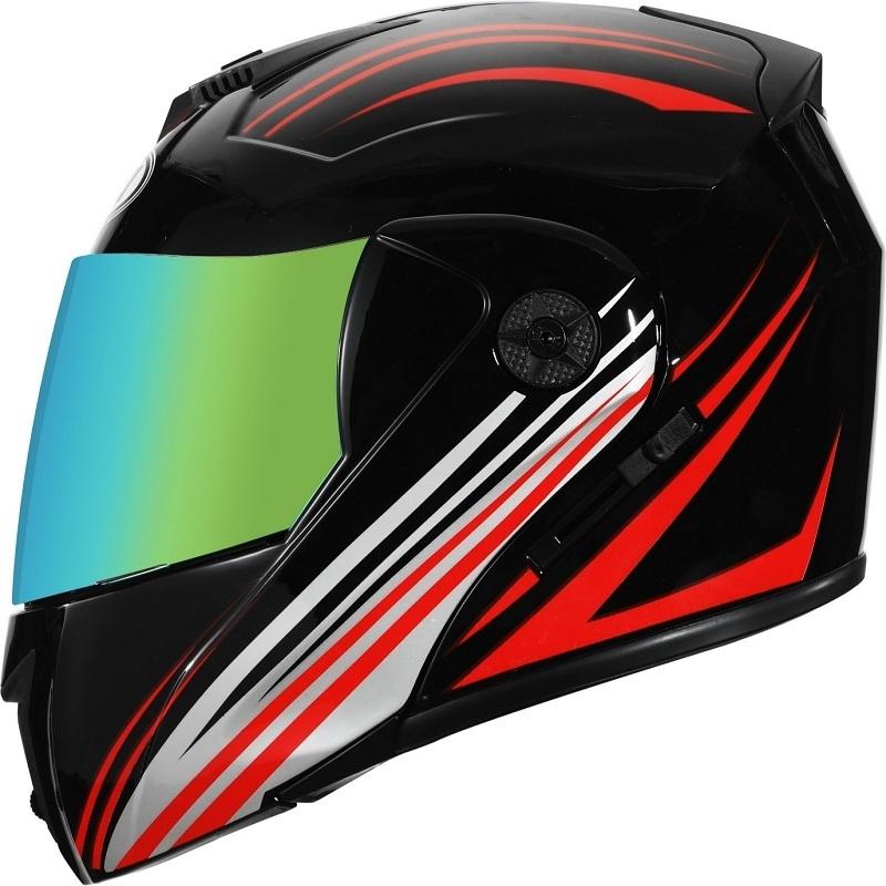Safety Motorcycle Helmet DOT Flip Up Double Lens Unisex Helmet With Visor Cross Section Helmet Modular Flip Helm