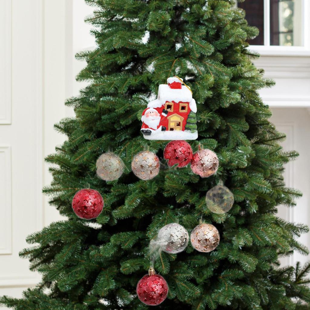 Xmas House Ornament Christmas Hanging Decoration Decor for Home Office Restaurant Farmhouse