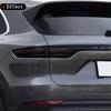2 Pcs Car Headlight Tailight Protective Film Transparent Black TPU Sticker For Porsche Cayenne Macan Taycan 2011 To