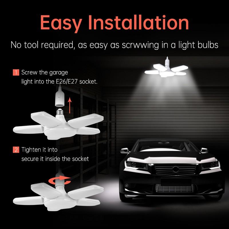 Led Light Bulb E27 30W 40W 60W 80W Super Bright Led Lamp Ceiling Lights 220V 240V for Home Garage Lighting