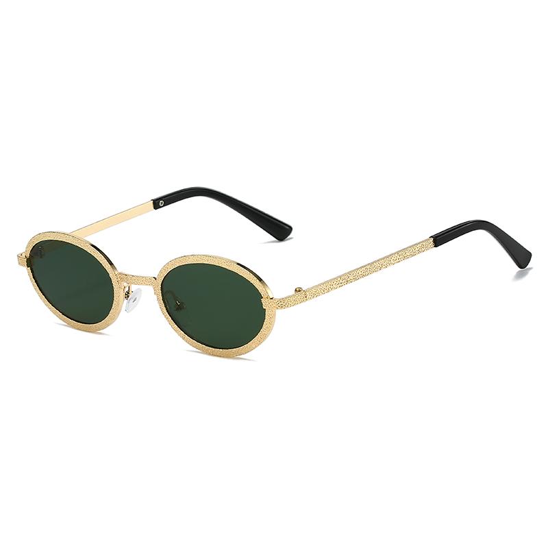 Fashion Luxury Oval Sunglasses Women Men Vintage Brand Sun Glasses Metal Frame Outdoor Travel Shades Lady Eyewear UV400