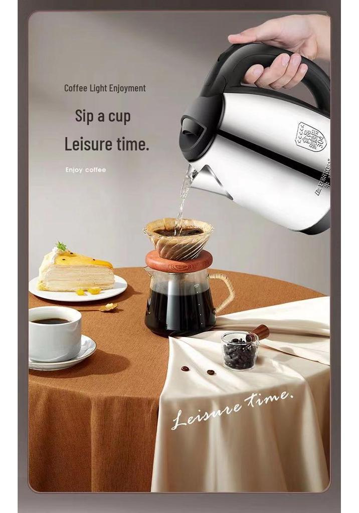 1500W Electric Kettle with Auto Shut-Off, 304 Stainless Steel