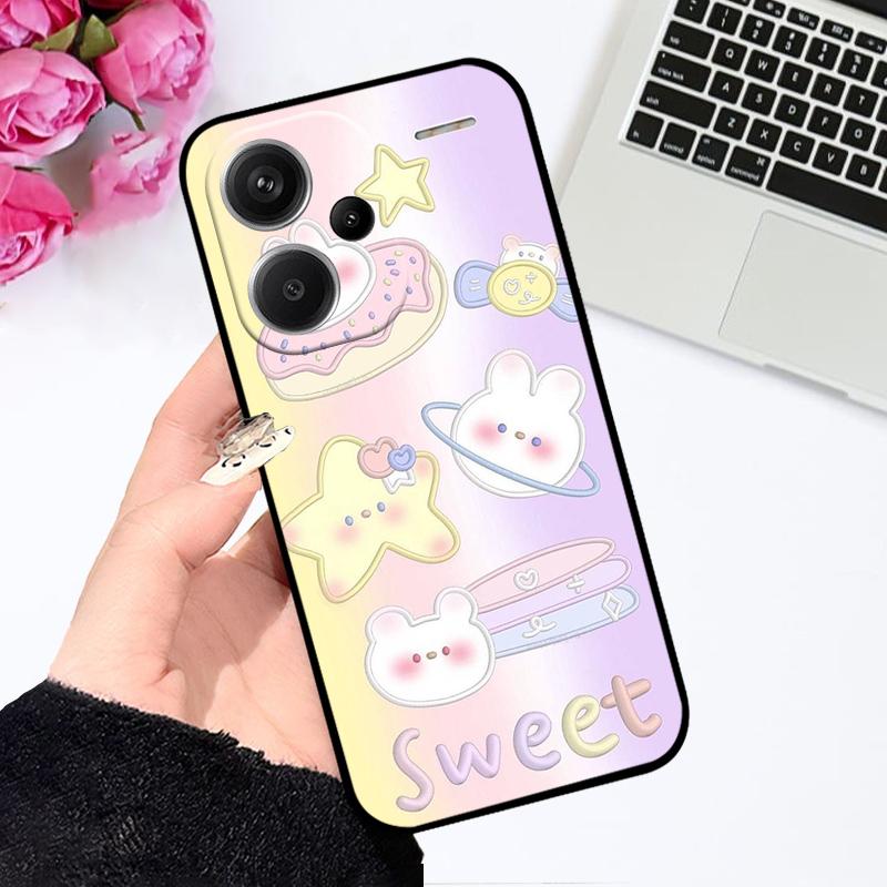 For Redmi Note13 4G 5G Case 13Pro Shockproof Silicone TPU Phone Coque Cover For Redmi Note 13 Pro+ Capa 13 Pro Plus Fundas Cases