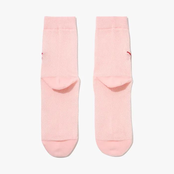 Mesh Crew Socks PINK
