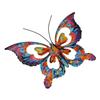 Dekoracyjne metalowe motyle do zawieszenia na ścianie Kolorowe motyle Żelazna rzeźba Ozdoba ogrodowa na ogrodzenie i dekoracje patio
