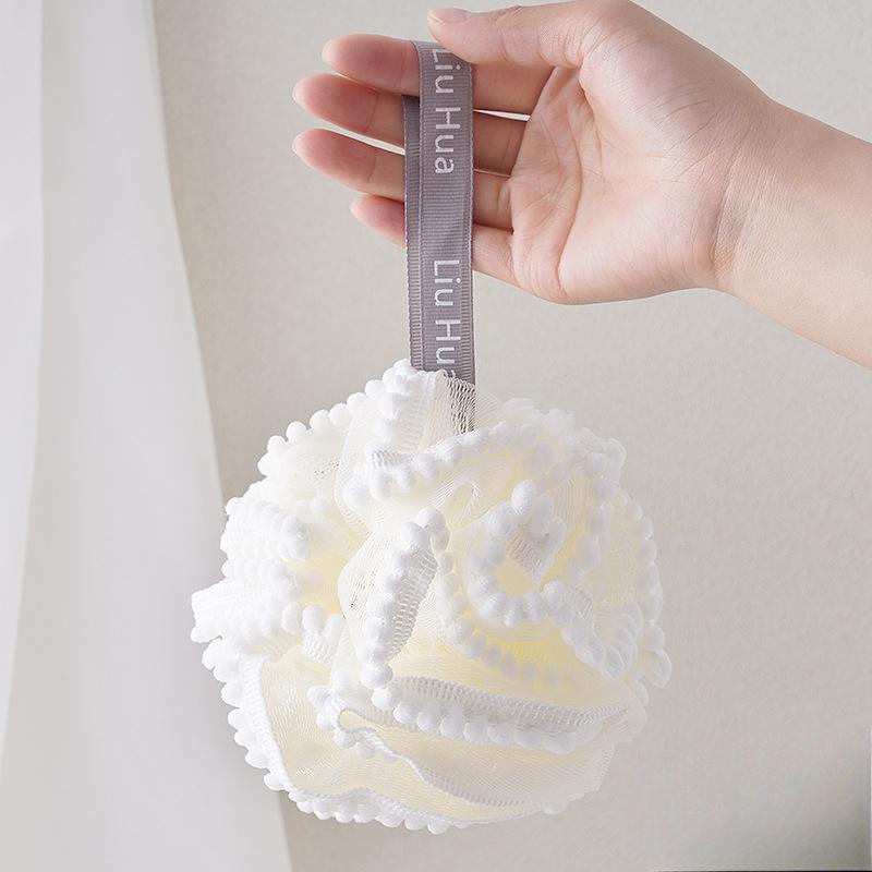 Two Color Foam Rich Bath Ball Splicing Color Large Bath Flower Bath Ball Bath Ball Adult Bath Products Matching Color