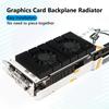 GPU Backplane Radiator Graphics Card Backplane Heatsink Alloy Aluminum Cooling Backplate DIY Gamer Cooler for RTX 3090 3080 3070