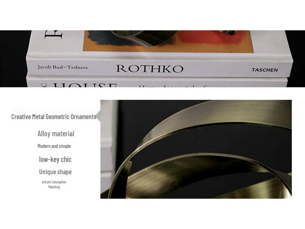 Moderní geometrický papírový lis s lanovým uzlem - Lehký luxusní dekor