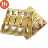Hi 4 Pcs / Set of Stainless Steel Christmas Style Comfortable Kitchen Coffee Spoon