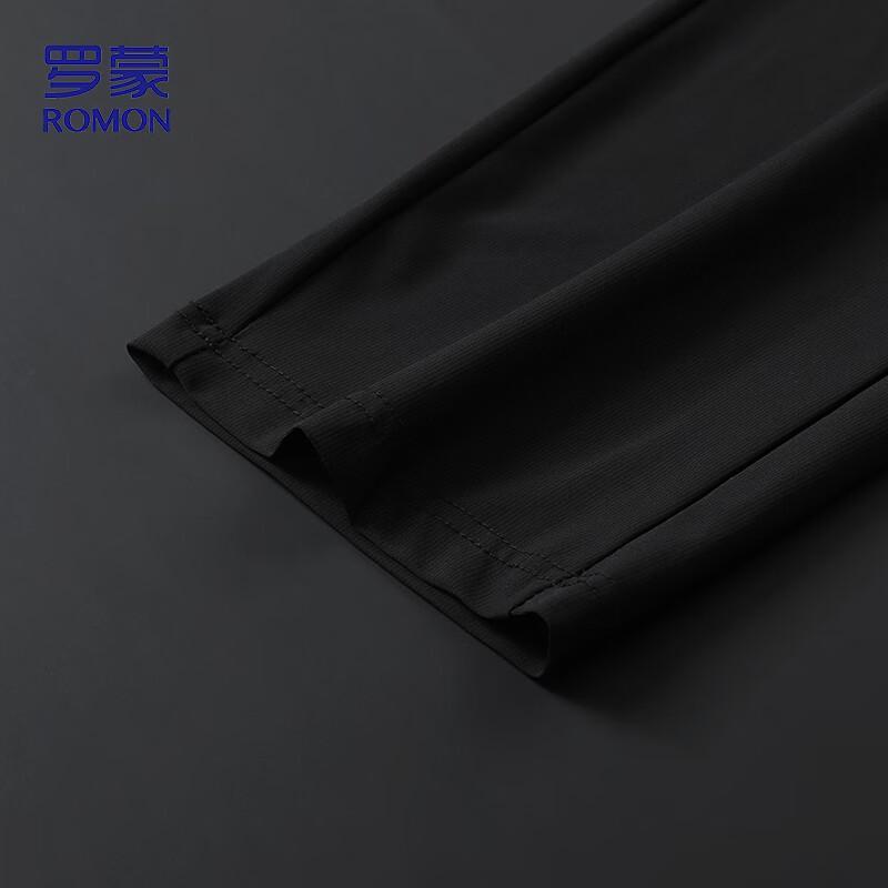 ROMON Men's Summer Ice Silk Quick-Dry Straight Leg Casual Pants