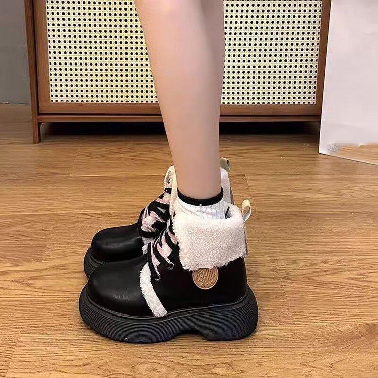 Snow Boots Calf Women's Boot Wool Women's Warm Shoes Winter