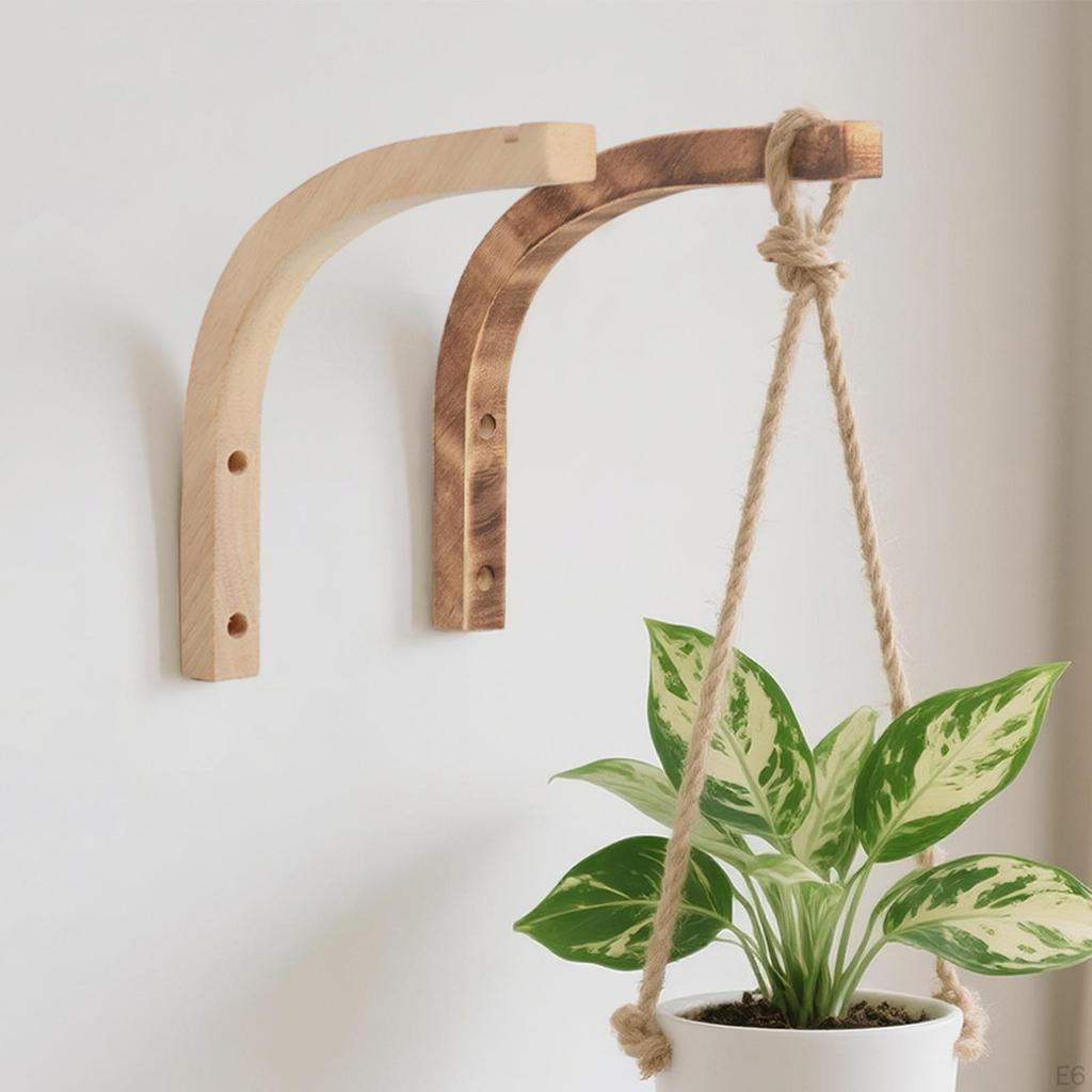 Decorative Plant Hanging Bracket Made of Wood Suitable for And Macrame On Patios