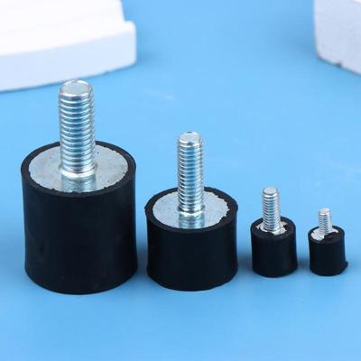 4Pcs M3-M8 Rubber Shock Absorber Internal External Thread Anti Shock Vibration Mounts for Electronic Devices