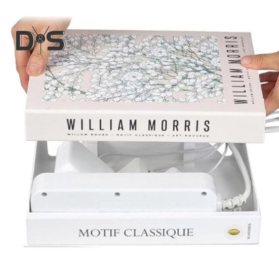 

Органайзер для шнура в форме книги, вместительный, многофункциональный, расширяемый, декоративный, для укрытия кабеля C