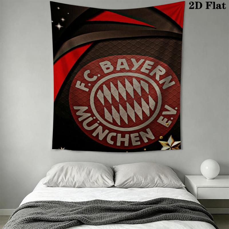 FC Bayern Munich Wall Tapestry Aesthetic Wall Hanging Printed Fabric Blanket Decorative Tapestries for Bedroom Living Room Home Decor