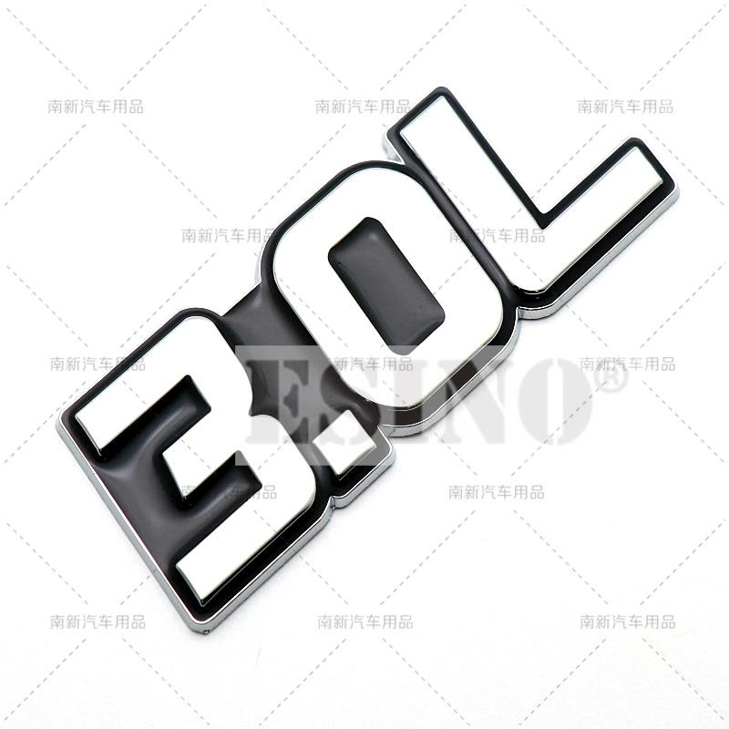 

Car Styling 3D Metal Chrome Zinc Alloy Adhensive Emblem 3.0L 3.5L 4.0L 4.6L 4.7L Body Trunk Fender Badge Accessory