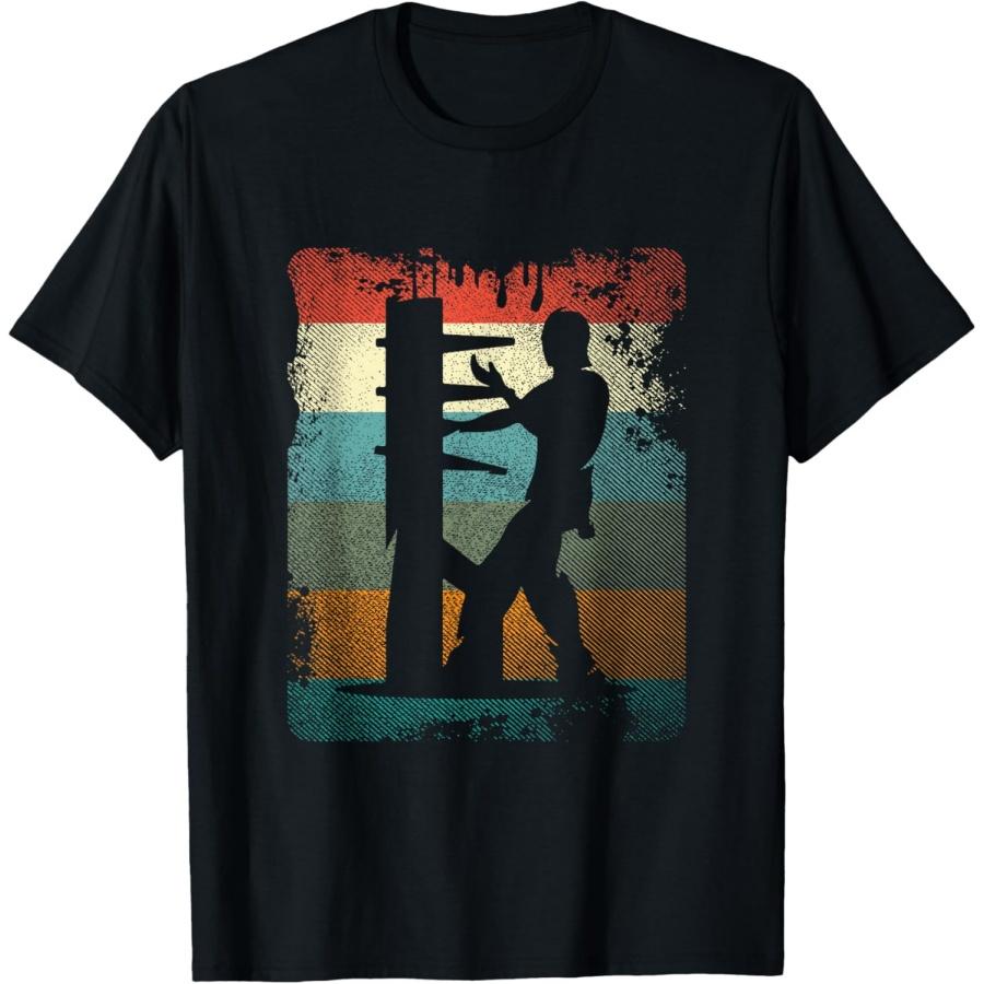 Vintage Wing Chun T-Shirt Retro Kung Fu Martial Art Gift T-Shirt S чёрный