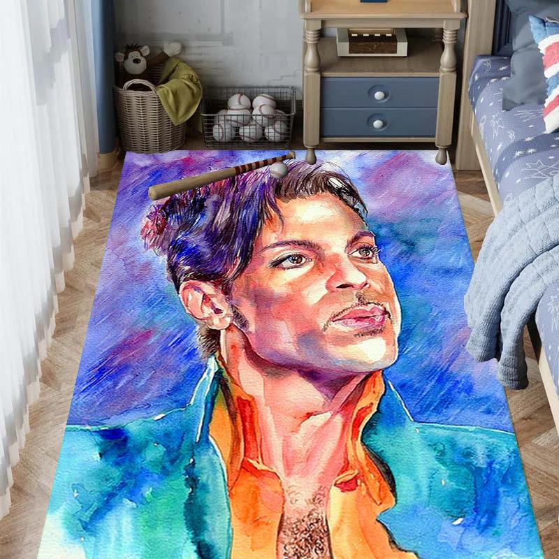 Prince's Iconic Guitar Artistry carpet Living room and bedroom mats floor mats Art Bathroom mat Room