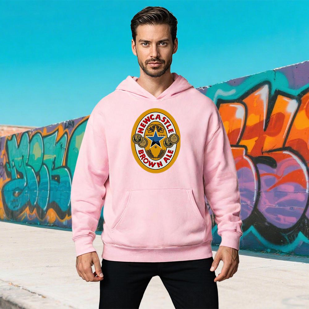 Newcastle Brown Ale Pop Art Classic Sweatshirt Custom Aldult Teen Unisex Digital Printing Tops Fleece Hoodies Custom Gift S-3XL