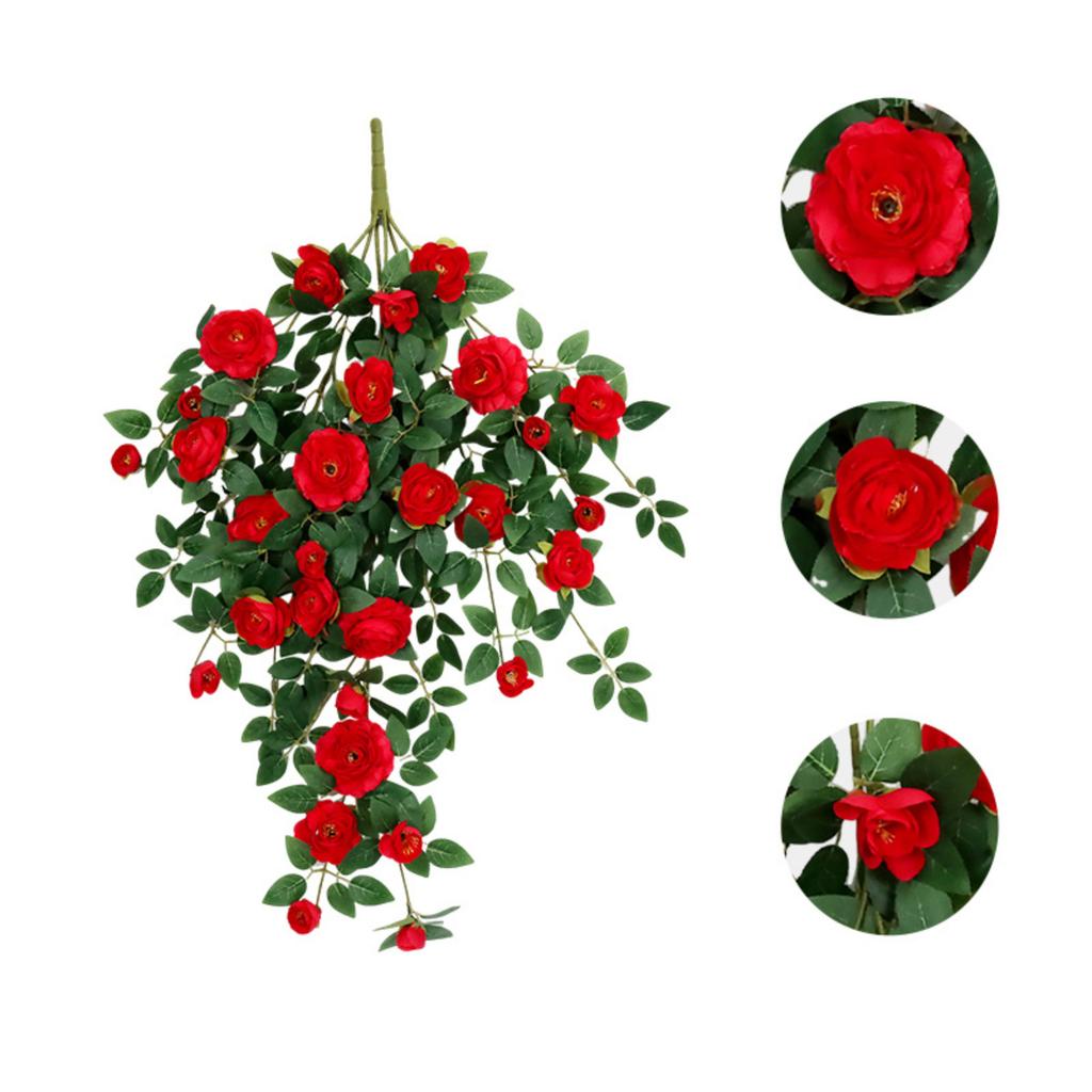 0.9m Artificial Flower Vine, Fake Flower Vine, Plastic Flower, Pipe Cover, Balcony Decoration