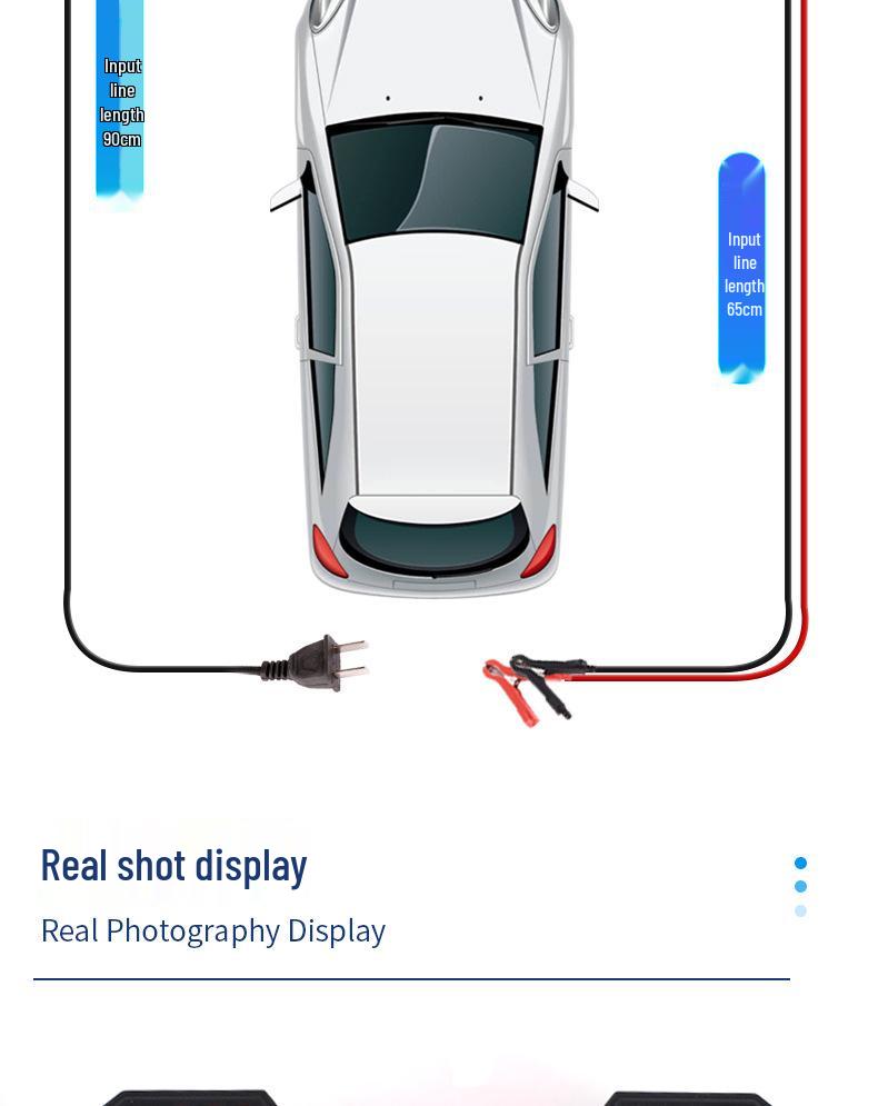 12V 6A Smart Car and Motorcycle Battery Charger with Pulse Repair